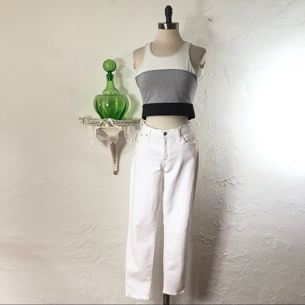 J Crew Jeans 8” Toothpick White Pants D2097